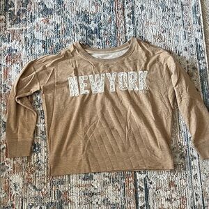 Brown New York Graphic Sweatshirt